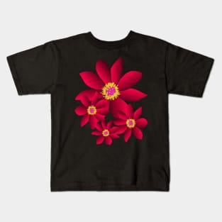 Pink flowering flower, flowery, floral pattern bloom Kids T-Shirt